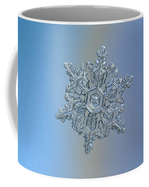 Snowflake Coffee Mug featuring the photograph Real snowflake - 05-Feb-2018 - 16 by Alexey Kljatov