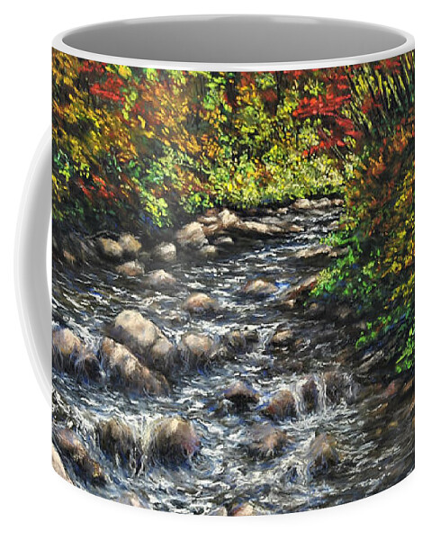 Fall Coffee Mug featuring the painting Adorned by Lee Tisch Bialczak