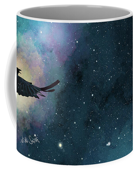 The Beatles Coffee Mug featuring the digital art Blackbird Singing In The Dead Of Night by Nikki Marie Smith