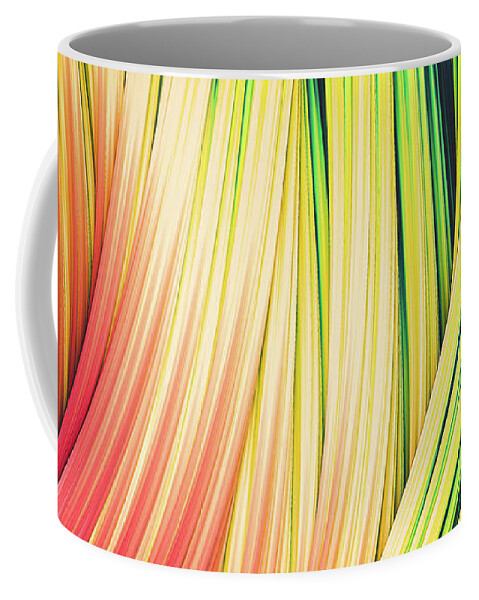 Strands Coffee Mug featuring the photograph Rain And Fire. Abstract Strands by Stephen Geisel