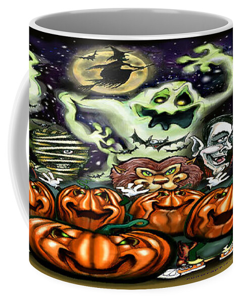 Halloween Coffee Mug featuring the digital art Halloween Fun by Kevin Middleton