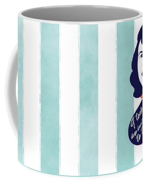 Sylvia Plath Coffee Mug featuring the digital art Sylvia Plath Graphic Quote by Ink Well