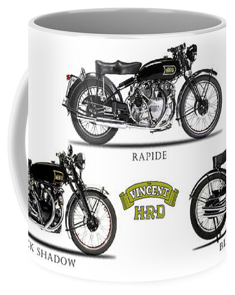 Vincent Motorcycle Coffee Mug featuring the photograph The Vincent Collection by Mark Rogan