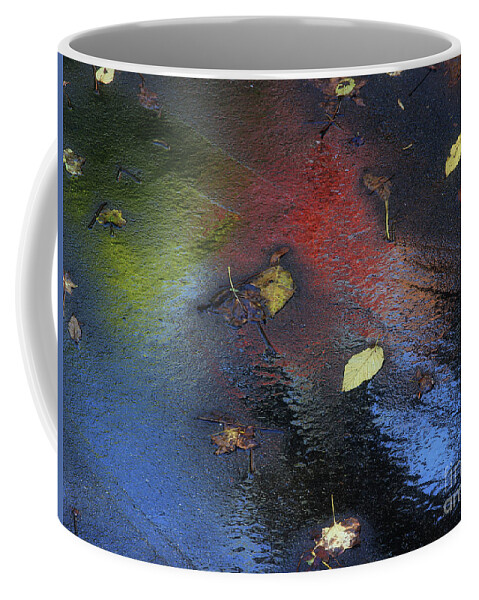 Asphalt Coffee Mug featuring the photograph Asphalt Autumn by Mike Eingle
