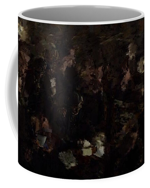 Abstract Of Thoughts Lost In History Coffee Mug featuring the painting Astra Five by Archangelus Gallery