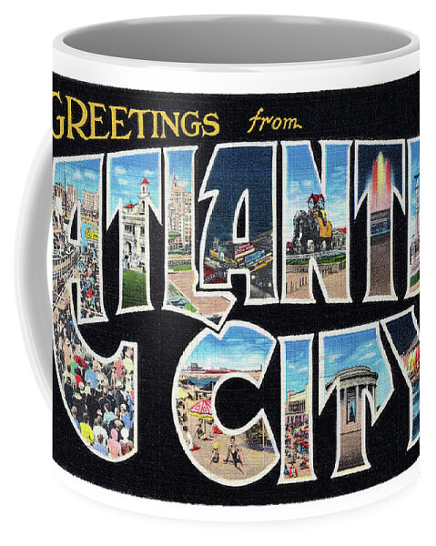 Lbi Coffee Mug featuring the photograph Atlantic City Greetings #2 by Mark Miller