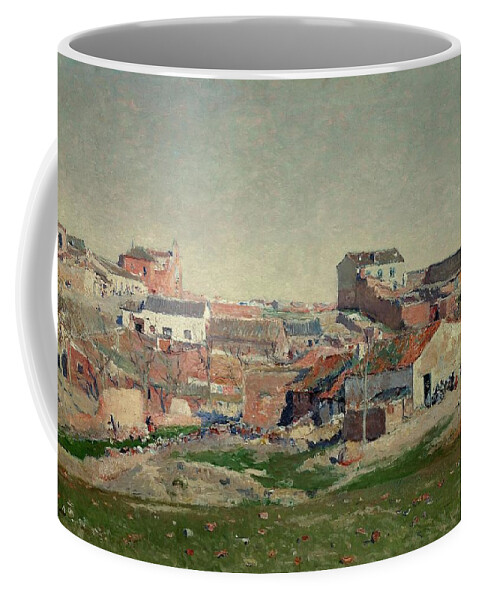 Aureliano De Beruete Coffee Mug featuring the painting Aureliano de Beruete y Moret / 'The Outskirts of Madrid -the Neighborhood of Bellas Vistas-', 1906. by Aureliano de Beruete -1845-1912-