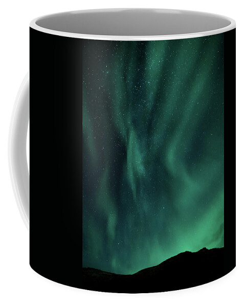 Iceland Coffee Mug featuring the photograph Aurora Portrait by Framing Places