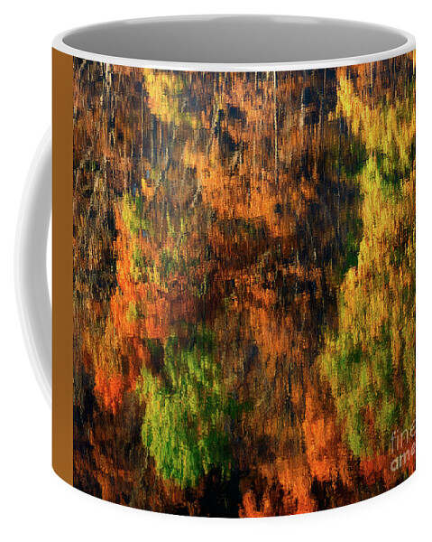 Lake Coffee Mug featuring the photograph Autumn abstract by Izet Kapetanovic