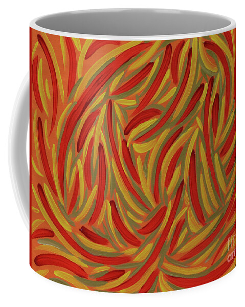 Autumn Coffee Mug featuring the painting Autumn by Aicy Karbstein