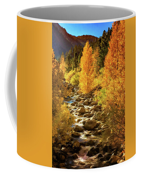 Landscape Coffee Mug featuring the photograph Autumn Bliss by Maria Coulson