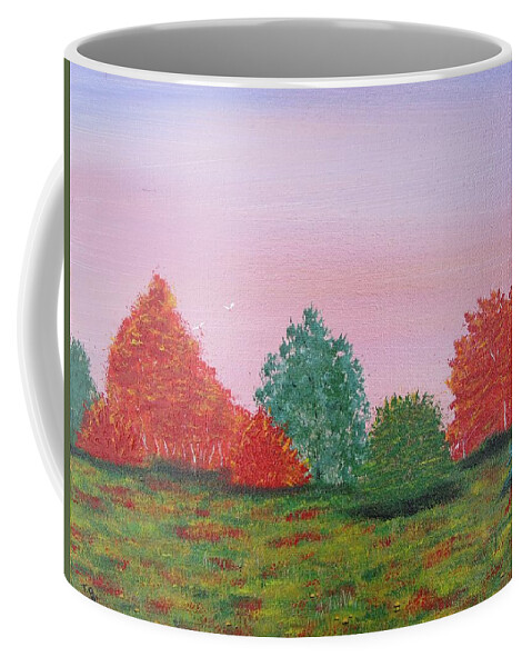 Autumn Coffee Mug featuring the painting Autumn Bliss by Tammy Oliver