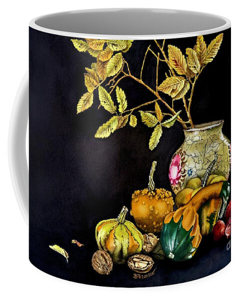 Autumn Coffee Mug featuring the painting Autumn Colors by Jeanette Ferguson