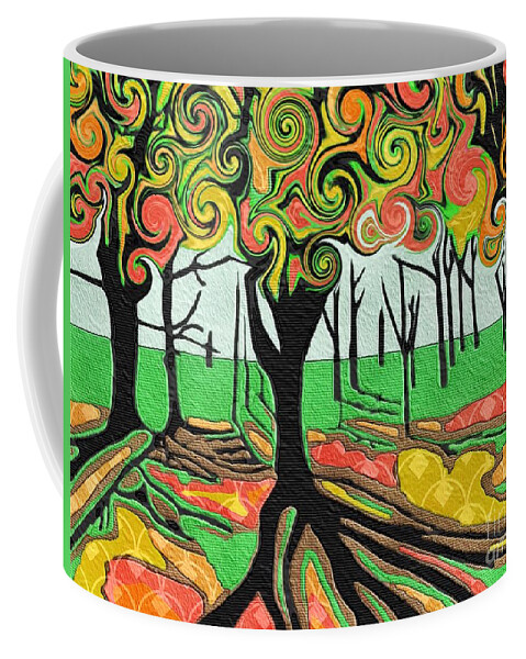 Autumn Coffee Mug featuring the digital art Autumn by Diana Rajala