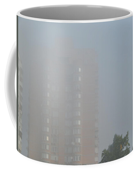 Autumn Coffee Mug featuring the photograph Autumn in the city yellow leaves the park by Oleg Prokopenko
