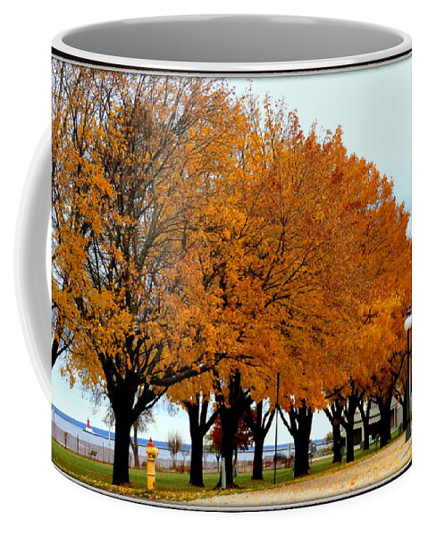 Autumn Coffee Mug featuring the photograph Autumn leaves in Menominee Michigan by Ms Judi