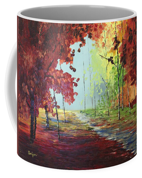 Autumn Coffee Mug featuring the painting Autumn Wonder by Berlynn