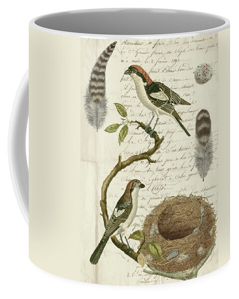 Animals Coffee Mug featuring the painting Avian Journal I by Vision Studio