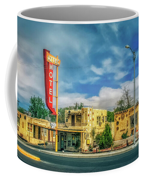 Aztec Motel Coffee Mug featuring the photograph Aztec Motel by Micah Offman