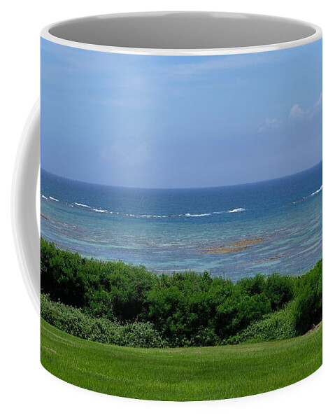 Blue Water Coffee Mug featuring the photograph Azure Coast by Eric Hafner