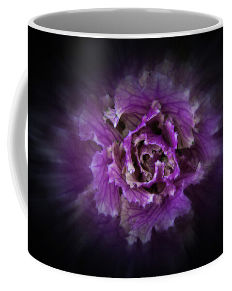 Abstract Coffee Mug featuring the photograph Backyard Flowers 42 Color Flow Version by Brian Carson