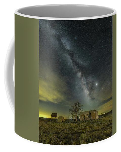 Milky Way Coffee Mug featuring the photograph Backyard With a View by James Clinich