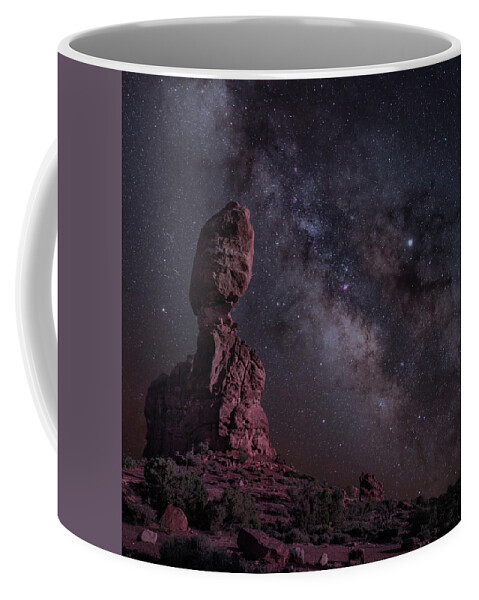 Arches National Park Coffee Mug featuring the photograph Balanced Rock by Hal Mitzenmacher