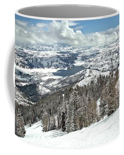 Deer Valley Coffee Mug featuring the photograph Bald Mountain View Of The Jordanelle Reservoir by Adam Jewell
