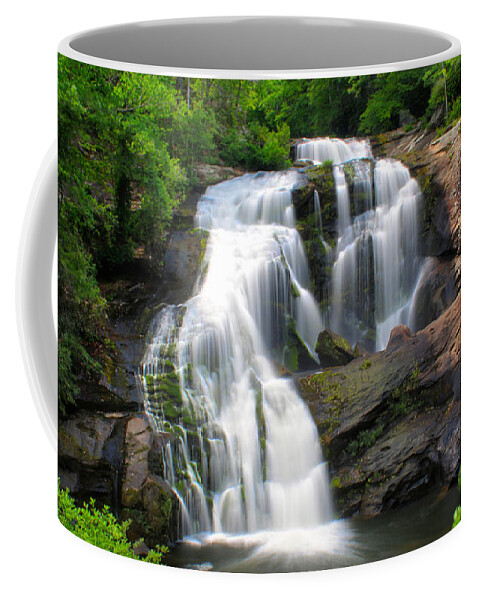 Bald River Falls Coffee Mug featuring the photograph Bald River Falls by Nunweiler Photography