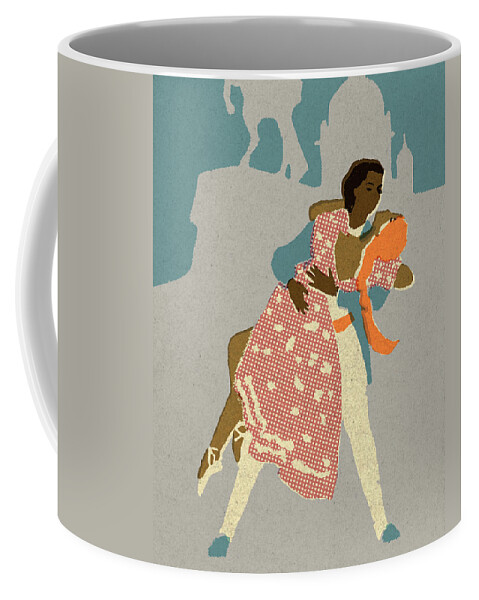 Activity Coffee Mug featuring the drawing Ballet Dancers by CSA Images