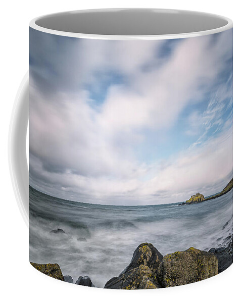 Cairncastle Coffee Mug featuring the photograph Ballygalley Head by Nigel R Bell