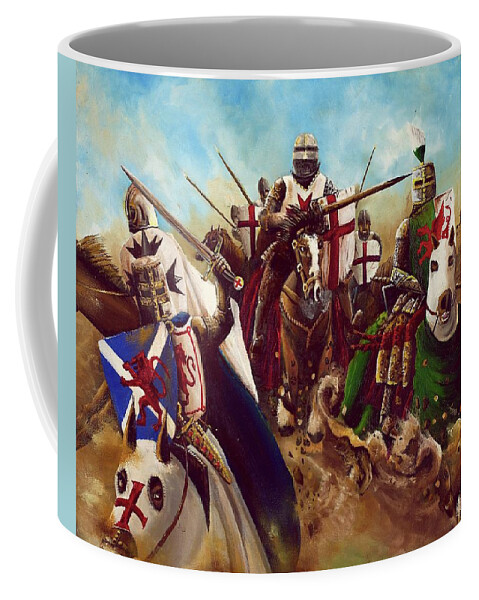 Band Of Brothers Coffee Mug featuring the painting Band Of Brothers by John Palliser