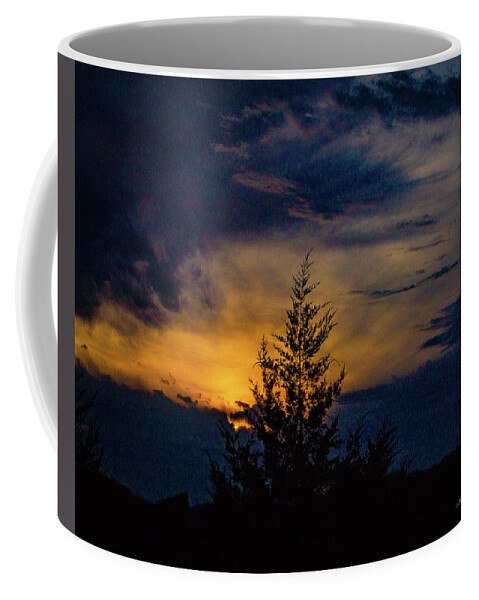 Ellie Pics Coffee Mug featuring the photograph Banked Fire by Al Griffin