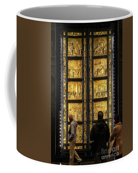 Wayne Moran Photography Coffee Mug featuring the photograph Baptistery Doors Florence Italy by Wayne Moran