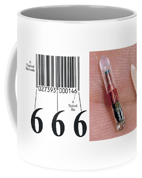 This Rfid Chip Is The Mark Of The Beast 666 Coffee Mug by L Brown - Pixels