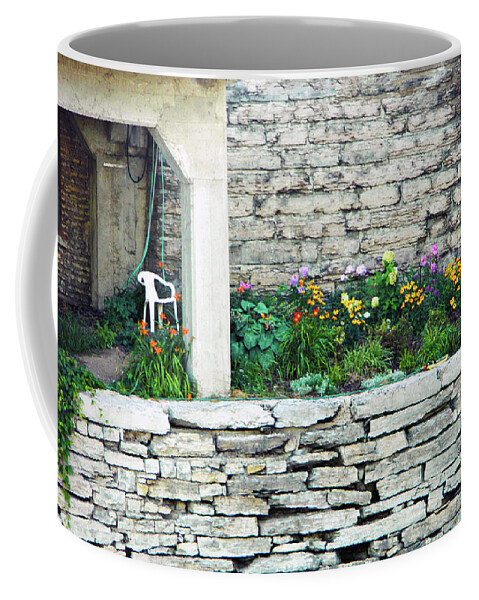 Basement River View Coffee Mug featuring the photograph Basement River View by Cyryn Fyrcyd