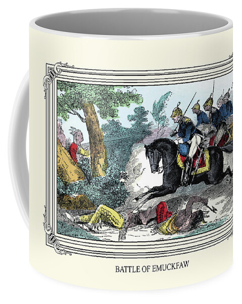 Andrew Jackson Coffee Mug featuring the painting Battle of Emuckfaw by William Croome