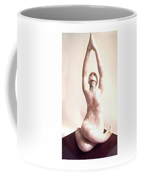 Sculpture Coffee Mug featuring the sculpture Be Opened by Linda N La Rose
