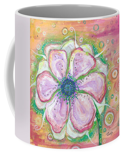 Flower Painting Coffee Mug featuring the painting Be Still My Heart by Tanielle Childers