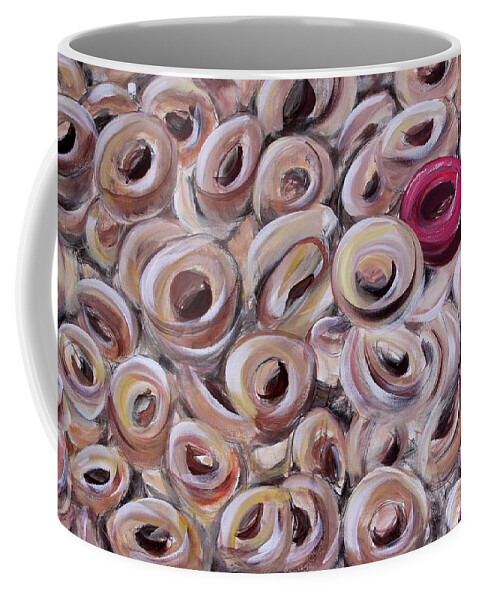 Cereal Coffee Mug featuring the painting Be the Fruit Loop by J Vincent Scarpace