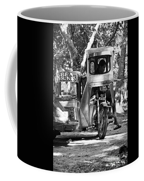 Portrait Coffee Mug featuring the photograph Bea Younis - Black and White by Yavor Mihaylov