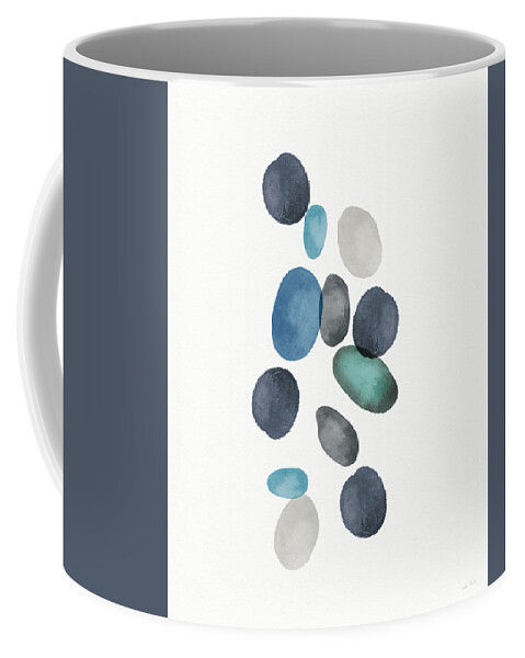 Modern Coffee Mug featuring the painting Beach Stones 2- Art by Linda Woods by Linda Woods
