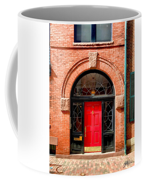 Boston Coffee Mug featuring the photograph Beacon Hill Rowhome by Chris Montcalmo