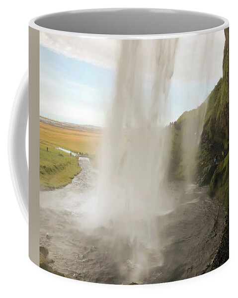 Iceland Coffee Mug featuring the photograph Behind The Curtain by Jim Cook