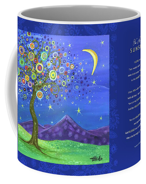 Tree Coffee Mug featuring the digital art Believe in Your Dreams - Poetry by Tanielle Childers