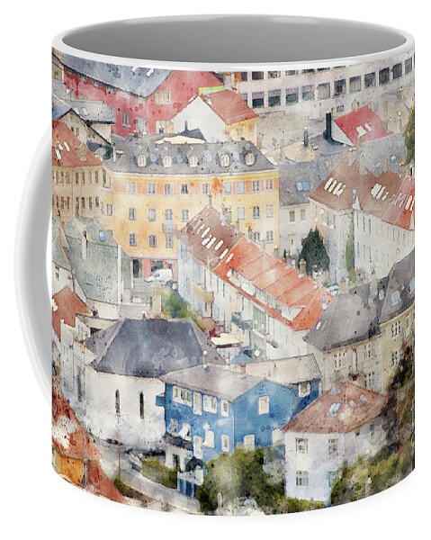Bergen Coffee Mug featuring the photograph Bergen, Norway by Carol Eliassen