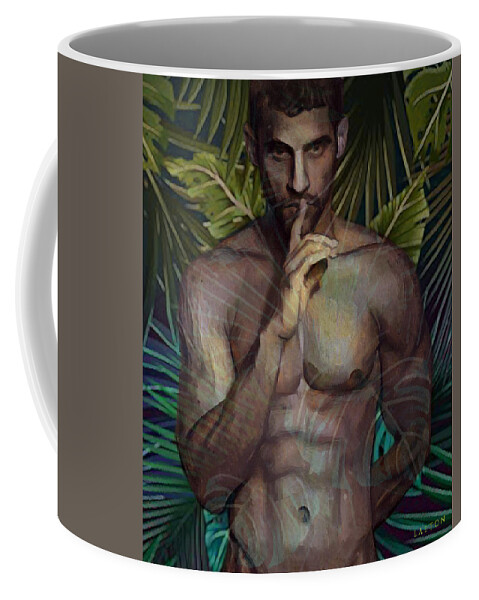 Sexy Coffee Mug featuring the digital art Bernardo by Richard Laeton