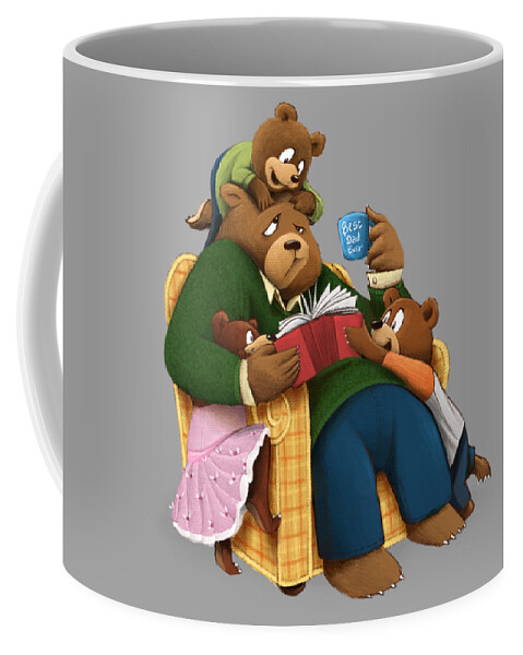 Dad Coffee Mug featuring the digital art Best Dad Ever by Michael Ciccotello
