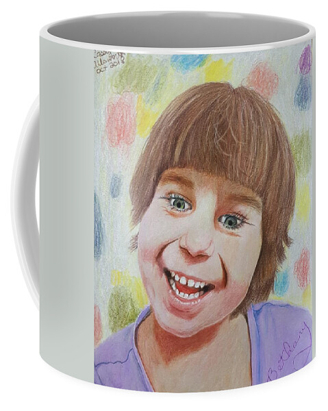 Drawing Coffee Mug featuring the drawing Bethany by Cassy Allsworth