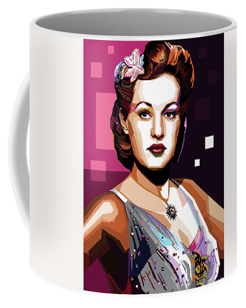 Betty Coffee Mug featuring the digital art Betty Grable by Movie World Posters